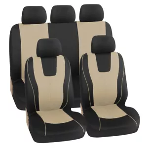 Full Set Car Seat Cover Cushion Protector Front Rear 5-Seat Interior Accessories - Picture 1 of 14