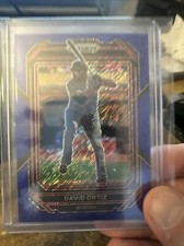 2023 Panini Prizm Blue Shimmer Refractor David Ortiz #4/7 Red Sox