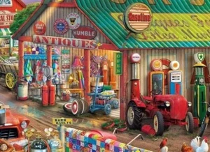 NEW Country Life Antique Market 1000 Piece Buffalo Games Jigsaw Puzzle FREE SHIP - Picture 1 of 5