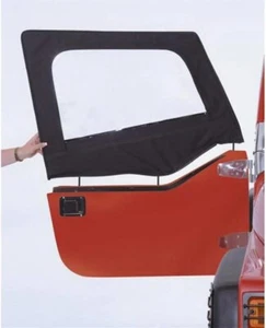 2 Upper Door Skins Front Soft Windows for 97-06 Jeep Wrangler TJ & Unlimited LJ - Picture 1 of 7
