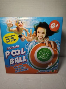 The Ultimate Pool Ball, Ultra-Durable & Bright, Orange/Green 6 inches OPEN BOX - Picture 1 of 6