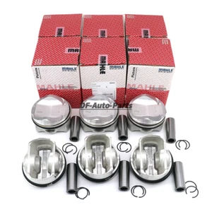 6x Pistons & Rings Set MAHLE OE Φ84.51mm For AUDI S4 S5 A6 A7 A8 Q5 Q7 3.0 TFSI - Picture 1 of 5