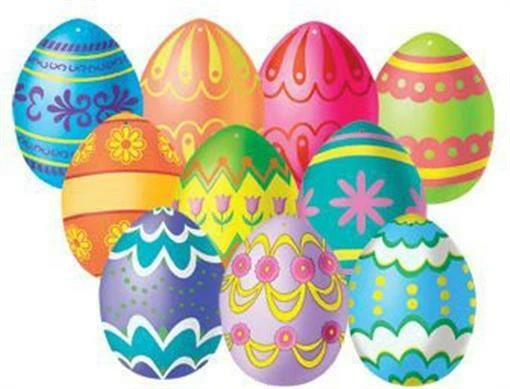 Paquete de 10 mini recortes de huevos de Pascua decoración de Pascua decoraciones y suministros de Pascua Foto 1 de 1