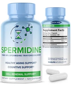 Spermidine Supplements for Women & Men – Longevity Support with Spermidine 3H... - Picture 1 of 8