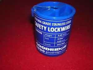 Alambre de bloqueo Goodridge acero inoxidable 0,6 mm, bañera nueva (ba - Imagen 1 de 1
