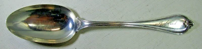 Cucharadita Towle de plata esterlina Old Newbury Five O Clock. Monograma 5 3/4" W Foto 1 de 4