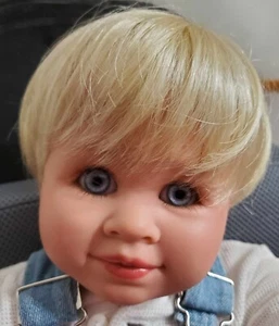 1999 MY TWINN 18" POSEABLE DOLL BOY BLONDE HAIR BLUE EYES PEUI DYER ORIG BOX EXC - Picture 1 of 18
