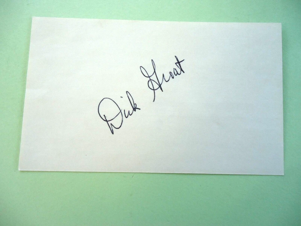 Dick Groat - 3X5" Autographed index card - St. Louis Cardinals - Image 1 of 1