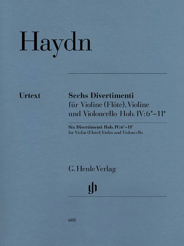 Haydn 6 Divertimenti Hob IV 6-11 Violin Viola Cello Henle Urtext Music Book - Image 1 of 1