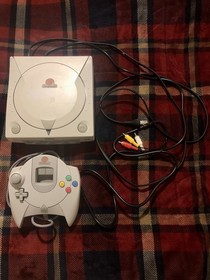 SEGA Dreamcast HKT3020 Console Tested And Working W/ Controller And Cables