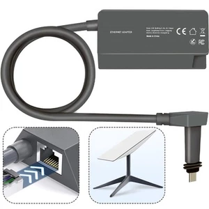 Sleek Ethernet Adapter for Starlink V2 Dish Enhanced Connectivity Options - Photo 1/5