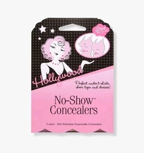 HOLLYWOOD FASHION SECRETS No Show Concealers 5Pairs Self Adhesive Disposable Nº5 - Picture 1 of 4