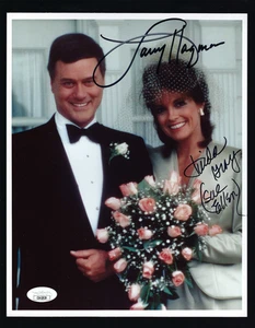 Larry Hagman & Linda Gray signed 8x10 Foto JSA Authenticated "Dallas" Ewings - Bild 1 von 2