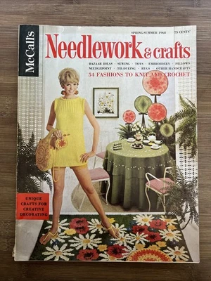McCall's Needlework & Crafts Magazine 1968 Vintage Ads 60s Fashion MCM Decor - Image 1 of 4