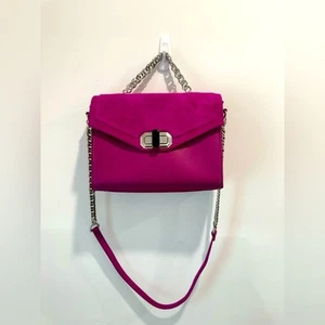 Zara fuschia crossbody/top handle/shoulder bag! Pre owned - Picture 1 of 9