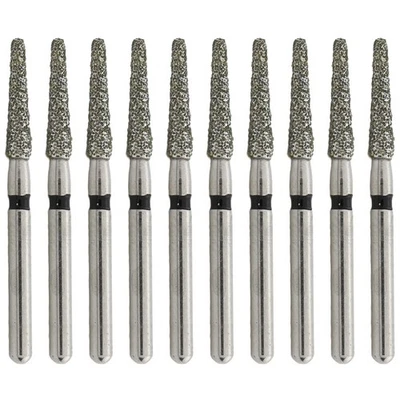 Burr Dental 330 Diamond Bur 830/008M FG Pear Medium Grit Burr alta velocidade 10 peças/PK - Imagem 1 de 4