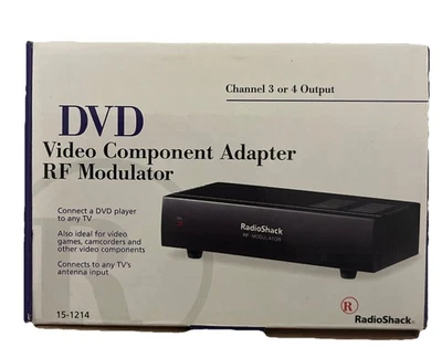 Radio Shack Video Component Adapter RF Modulator 15-1214 - Image 1 of 4
