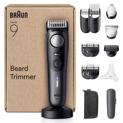 Braun Regolabarba Uomo Serie 9 14 Strumenti Da Barbiere Rasoio Elettrico Barba - Immagine 1 di 4