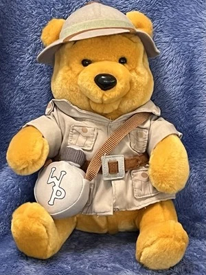 Winnie-the-Pooh Bear Safari Disney World Plush Stuffed Animal NWTS - Image 1 of 4