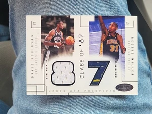 2002 Fleer NBA Hoops Class Of 87 Reggie Miller David Robinson Dual Patch /375 - Bild 1 von 2