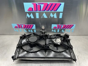 2008-2015 Mitsubishi Lancer Evolution X RADIATOR CONDENSER + COOLIN FANS EVO 10 - Picture 1 of 7
