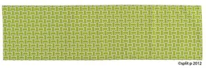 Lattice Green Cotton Table Runner 13"x48" - Picture 1 of 1