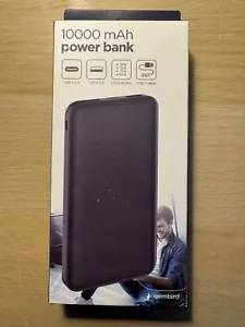 GEMBIRD 10000MAH DUAL USB BACKUP AKKU POWERBANK Schwarz Neu 546 - Bild 1 von 2