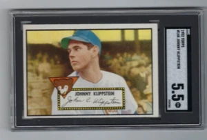 1952 Topps Baseballkarte #148 Johnny Klippstein Chicago Cubs bewertet SGC 5,5 - Bild 1 von 2