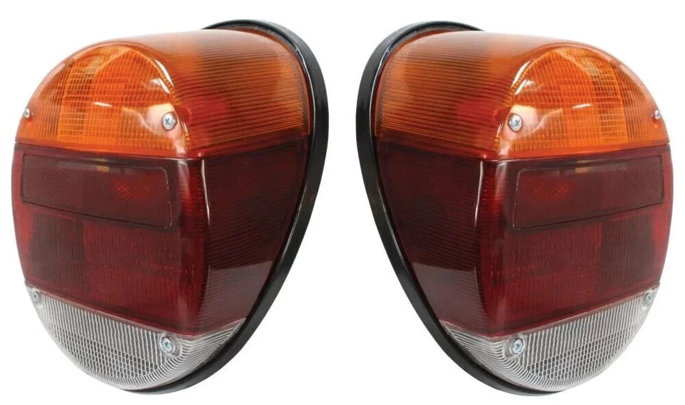JUEGO COMPLETO DE MONTAJE DE LUCES TRASERAS VOLKSWAGEN T1 BUG SUPER BEETLE 1973-79 Foto 1 de 1
