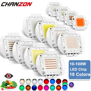 18 Colors Uv Ir Smd Led Chip Diodes 10W 20W 30W 50W 100W Emitter Bulb Components - Picture 1 of 12