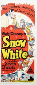 Walt Disney Biancaneve e i sette nani Daybill poster originale anni 60 - Foto 1 di 1