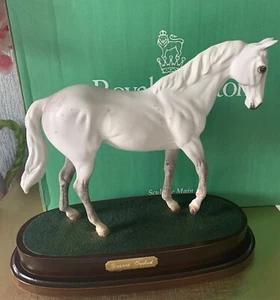 ROYAL DOULTON HORSE DESERT ORCHID RENNPFERD GRAU MATT MODELL DA 184 PERFEKT VERPACKT - Bild 1 von 8