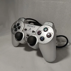 Controller PS2 Silver Originale Sony Playstation 2 Joystick Argento Dualshock 2 - Foto 1 di 9