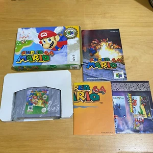 Nintendo 64 Boxed N64 Super Mario 64 PAL AUS Australian Million Seller + Poster - Picture 1 of 11
