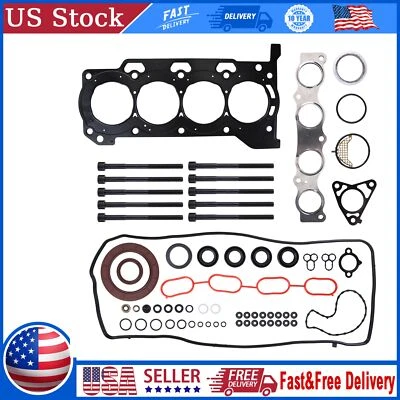 Head Gasket With Bolts Set For 2010-2015 Toyota Prius V Lexus CT200h 1.8L 2ZRFXE - Imagem 1 de 4