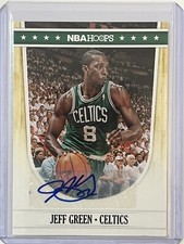 2011-12 NBA Hoops JEFF GREEN Boston Celtics #11 AUTO NM/Mint