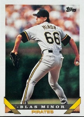 1993 Topps Card- #82T Blas Minor, Pirates pitcher MLB sports trading card - Image 1 of 2