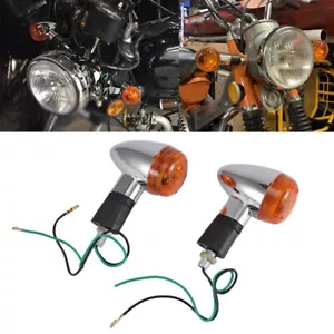 2X Turn Signal Lights For Honda Shadow VT VT1100 VT750 VT600 VF750 Magna 750 - Picture 1 of 12