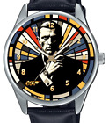 James Bond 007 Daniel Craig Postmodern Collectible Mondrianesque Art Brass Watch