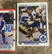 Tom Kurvers Hockey Card. Toronto Maple Leafs