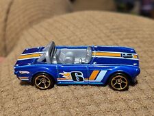 Rare Mattel Hot Wheels Triumph TR6 Dark Blue HW #6 / Malaysia / Loose EUC C129A