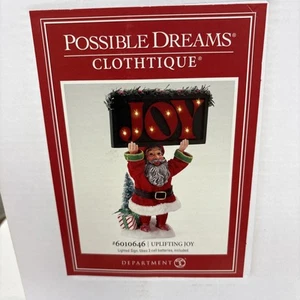 Possible Dreams 6010646 ELF HOLDING JOY SIGN, Lite Up Accessory - Picture 1 of 2