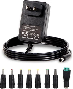 6V Power Supply AC Adapter DC 6Volt Charger in Black  - Afbeelding 1 van 6