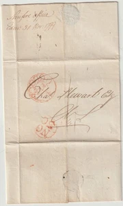 1799 4 O'CLOCK PP & BISHOPMARK SUN FIRE OFFICE E/L TO CHARLES STEWART EDINBURGH - Picture 1 of 2