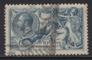 WC1_34395 M. GRAN BRETAÑA. 10sh 1919 BRITANNIA GOBIERNA LAS OLAS. Sc.181. Usado - Imagen 1 de 1