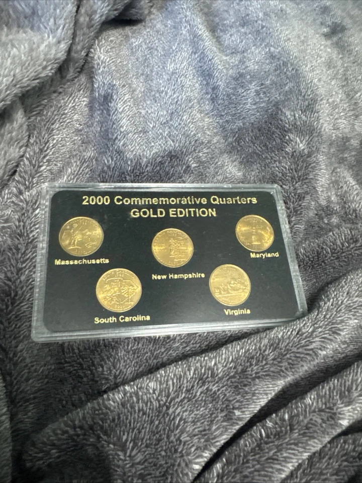 Cuarto conmemorativo del estado 2000 edición dorada Foto 1 de 1