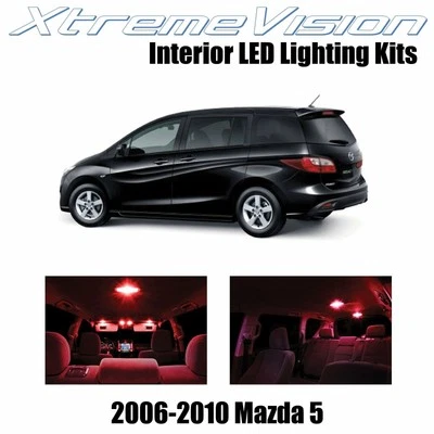 LED interior XtremeVision para Mazda 5 2010-2013 (8 piezas) rojo Foto 1 de 4