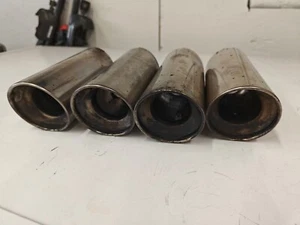 91-99  Mitsubishi 3000GT 91-96 Dodge Stealth Chrome Exhaust Tips OEM - Picture 1 of 5