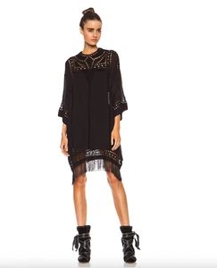 Neu mit Etikett Isabel Marant Etoile "Enery" besticktes Tunika-Kleid Gr. 38 580 $ Fransenbesatz - Bild 1 von 6