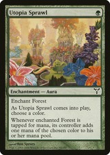 Utopia Sprawl Dissension HEAVILY PLD Green Common MAGIC GATHERING CARD ABUGames